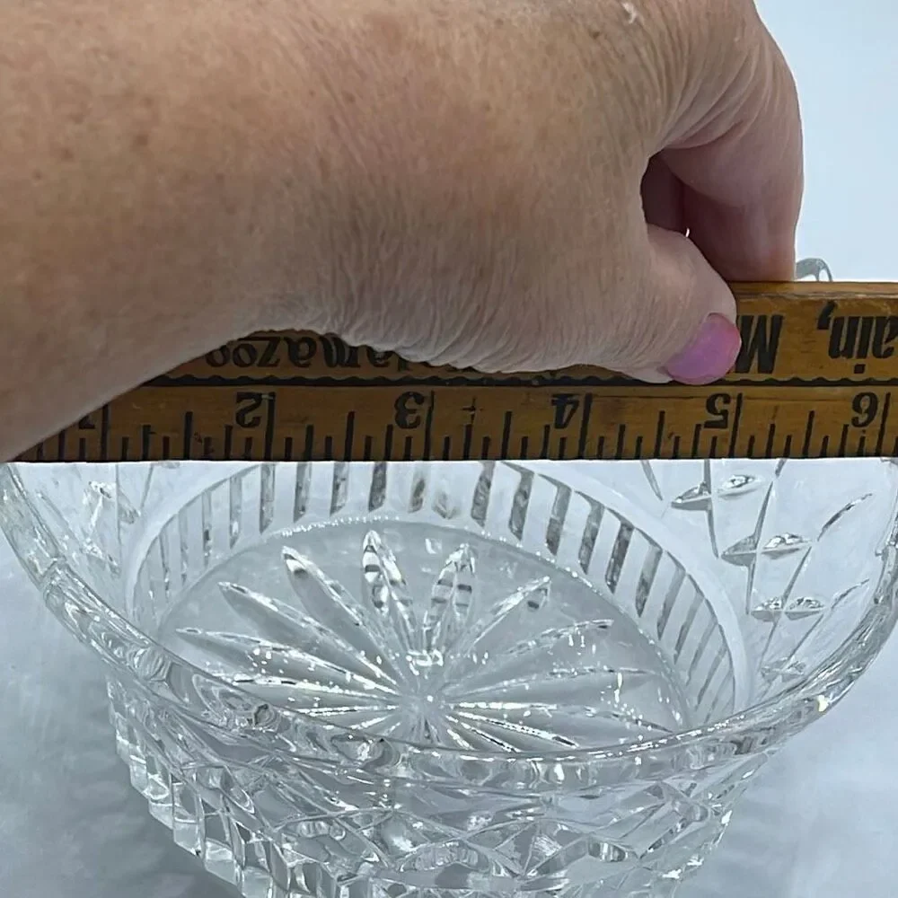 Vintage crown Crystal candy dish or serving bowl.